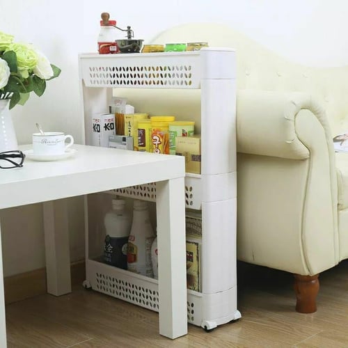 منظم ورفوف للتخزين في المطبخ والحمام من 3 رفوف