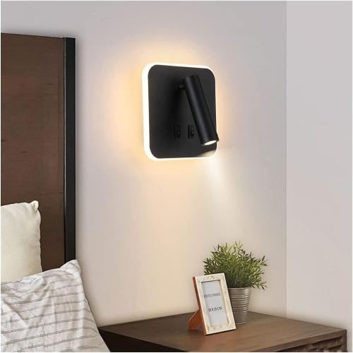 ابليك اسود ليد مع لمبة قراءة متحرك