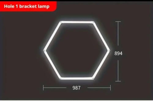 ضؤ سقف LED على شكل خلية نحل اضاءة ابيض