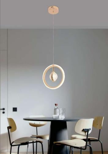 علاقي ذهبي LED ثلاث اضاءات