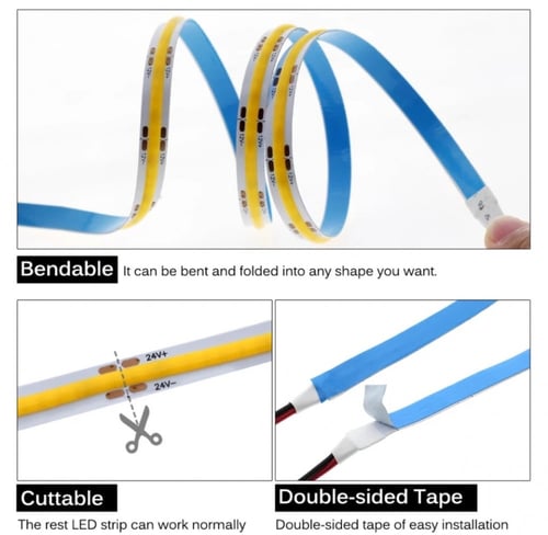 شريط لاصق انارة متصلة 24 فولت 5 متر