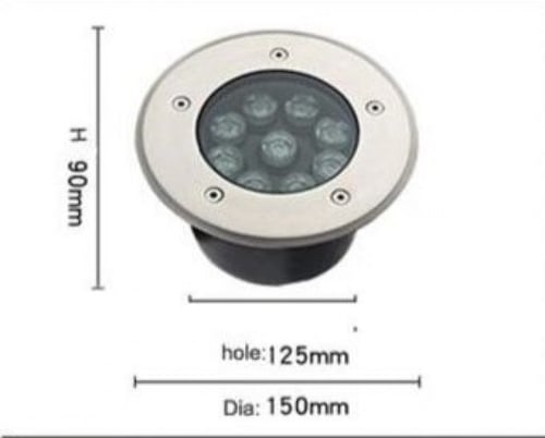 كشافات دفن أرضية عدسات IP67