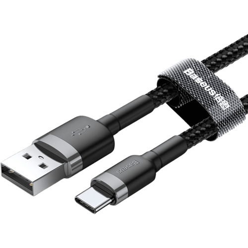 بيسوس كيبل تايب سي -Type-c قماش 60W بطول 1م - أسود