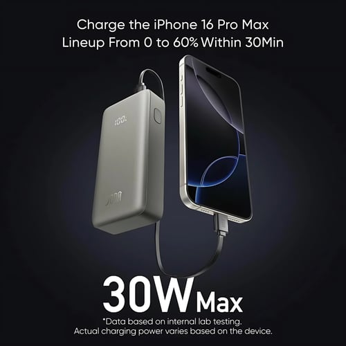 بطارية متنقلة JODA TURBO بسعة 10000 ملي امبير بقوة...