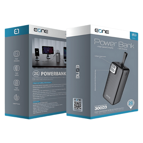 EONE -بطارية متنقله مع شاشة رقمية بقوة 30ألف امبير...