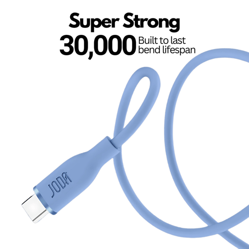 سلك JODA سيليكون 60 واط تايب سي الى تايب سي 1 متر...