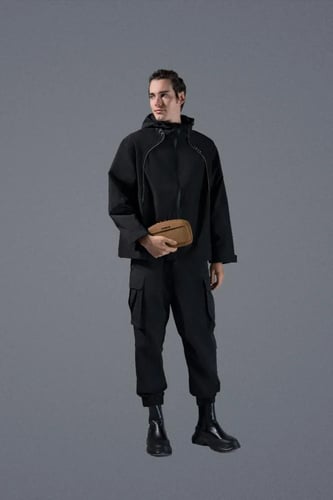 كينجسون - حقيبة يد فاخرة مقاومة للماء - اسود