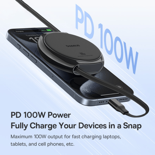 بيسوس كيبل سحب تايب سي 100 واط متعدد الالوان