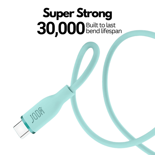 سلك JODA سيليكون 60 واط تايب سي الى تايب سي 1 متر...