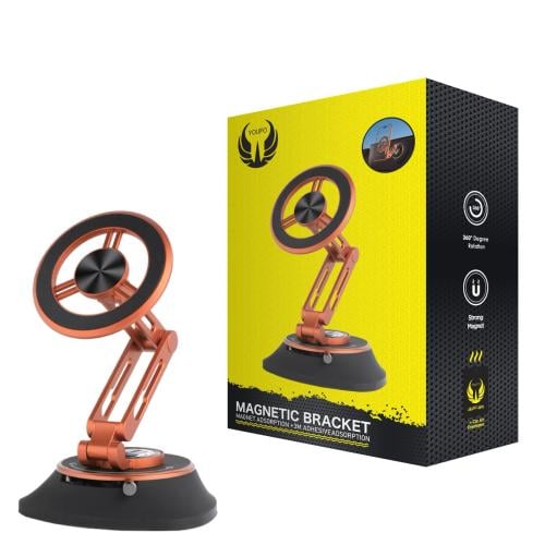 يوفو استاند جوال شفط دوران 360 اورنج Y-4942