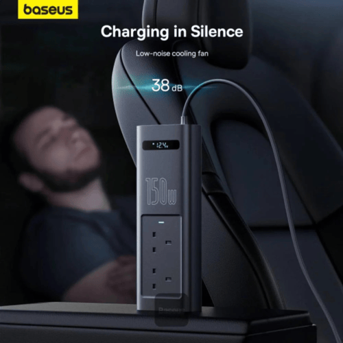 توصيلة سيارة بيسوس بقوة 150 واط و220 فولت بمنفذ تا...