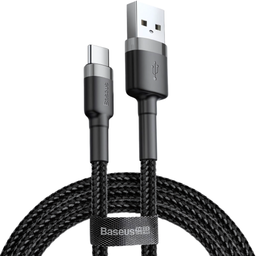 بيسوس كيبل تايب سي -Type-c قماش 60W بطول 1م - أسود