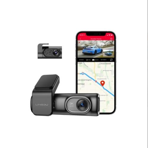 LINGDU - داش كام D200 3K كاميرا امامية وخلفية
