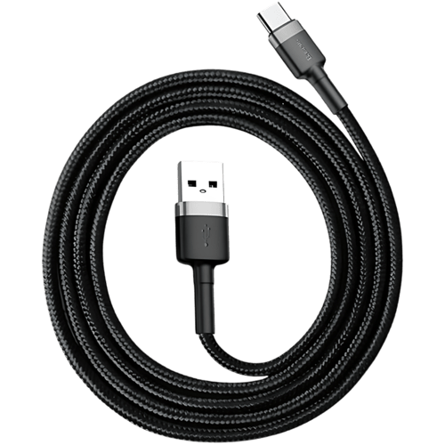 بيسوس كيبل تايب سي -Type-c قماش 60W بطول 1م - أسود