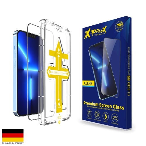 حماية ايفون شفاف زجاج xprux