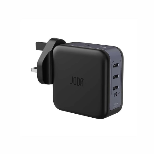 شاحن جداري JODA بقوة 100 واط بثلاث منافذ تايب سي -...