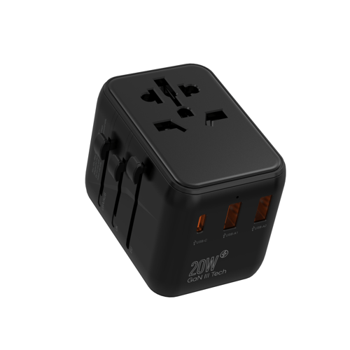 فيش سفر عالمي من EONE منفذين USB-A و PD بقوة 20 وا...