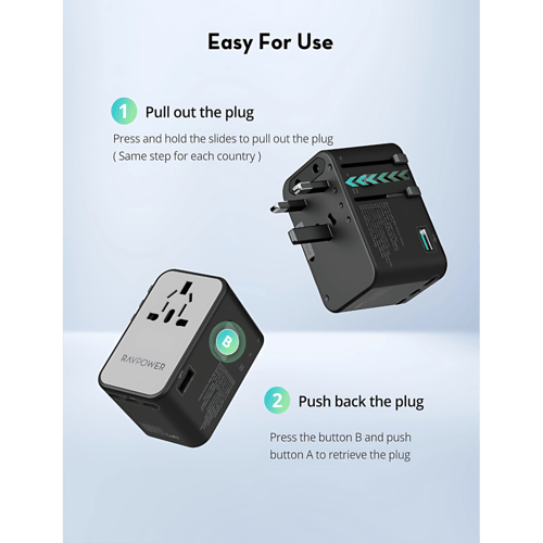 فيش سفر راف باور متعدد المداخل بقوة 100 واط بثلاث...