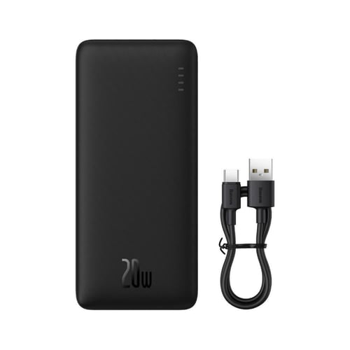 بيسوس بطارية متنقلة 20واط 20000ملي امبير اسود