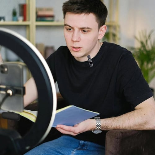 قرين ليون ميكروفون مزدوج 20 مترًا، عمر بطارية 5 سا...