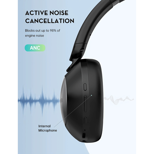 راف باور - سماعة رأس بميزة ANC تعمل حتى 55 ساعة