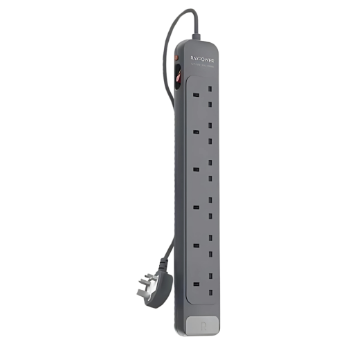 توصيلة راف باور 6 منافذ بقوة 3150 واط - رمادي