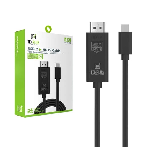 كيبل HDMI إلى USB-C للتلفزيون والشاشات ذات الدقة ا...