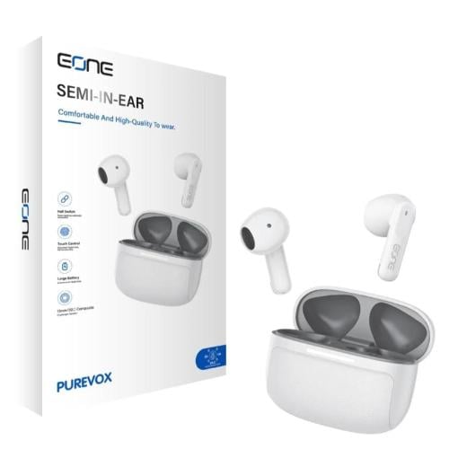 EONE سماعات أذن PUREVOX - أبيض