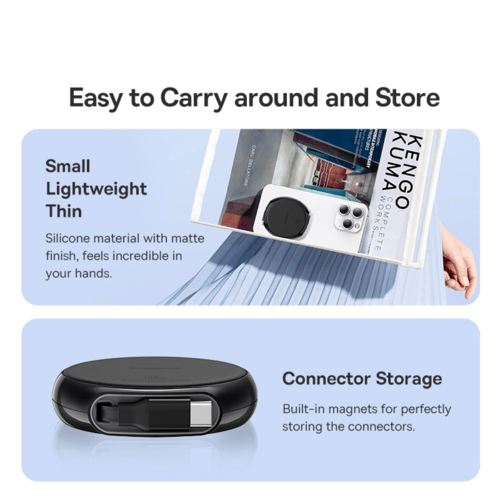 بيسوس كيبل سحب تايب سي 100 واط متعدد الالوان