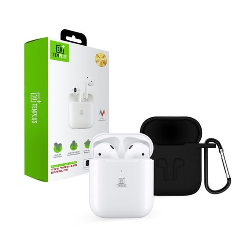 سماعة بلوتوث شبيه ابل من TENPLUS-ابيض T3433