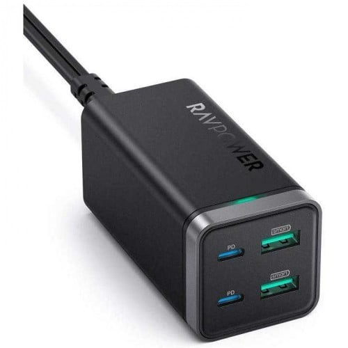 منصة راف باور منافذ طاقه2 USB 2 + USB-C بقوة 65 وا...