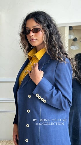 بليزر لينن جينز