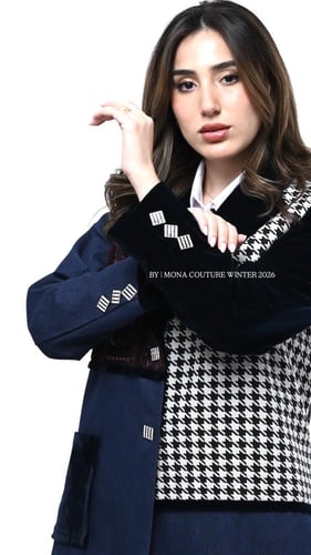 بليزر مميز جينز كحلي