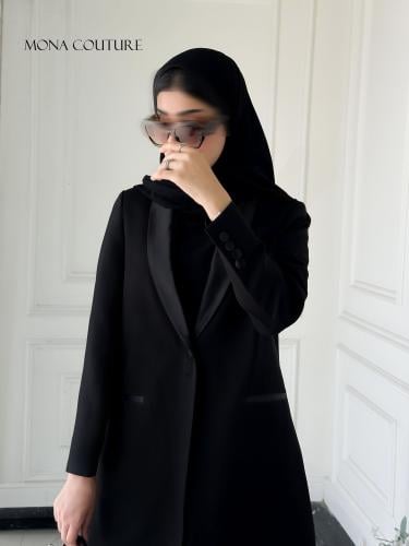 عباية بليزر اسود