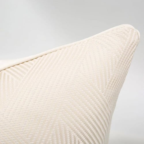 غطا وسادة من الجاكار الفاخر باللون البيج ،مقاس 45x...