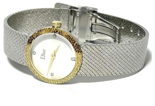 ساعة La D de Dior ستيل مع الماس صناعي 25 mm