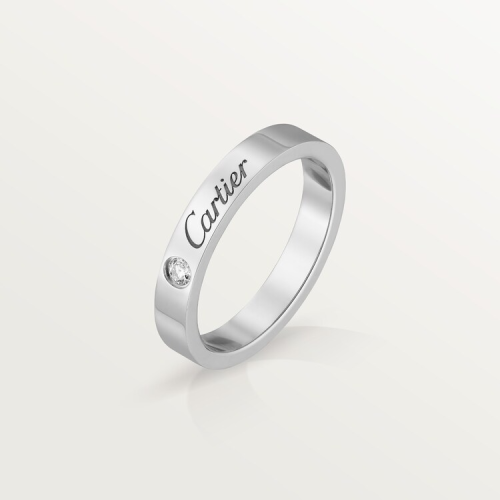 خاتم زفاف C de Cartier مع الماس من كارتيه