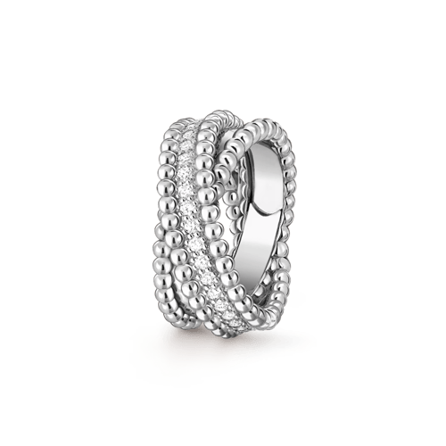 خاتم Perlée diamonds duo من فان كليف
