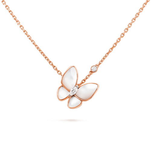 سلسال Two Butterfly pendant من فان كليف
