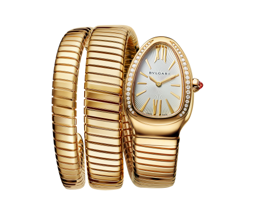 ساعة Serpenti Tubogas من بولغري مع الماس