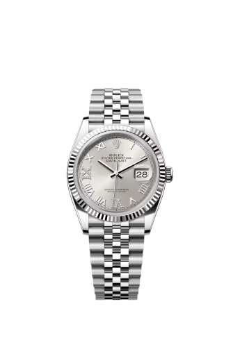 ساعة Datejust 36 من روليكس مع رقمين الماس
