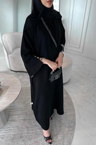 عباية نسائية بطانه رمادي