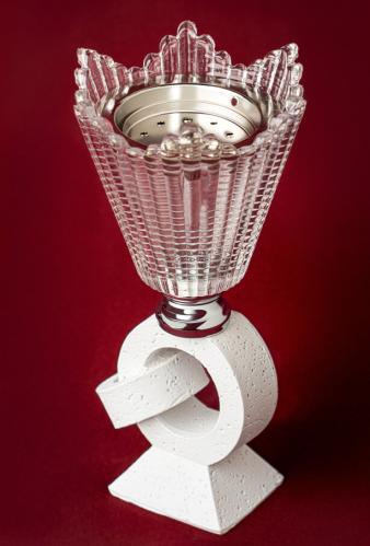 مبخره فاخرة - ابيض مع فضي