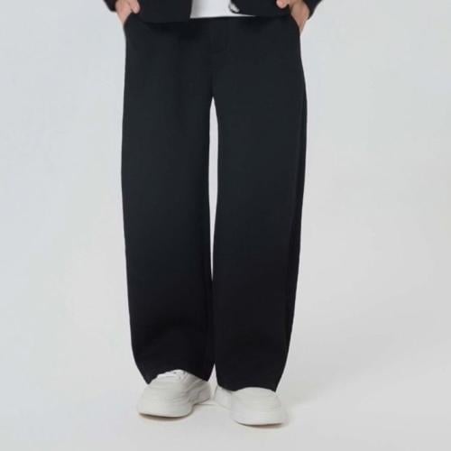 بنطلون أوفر سايز أسود خامة طبية