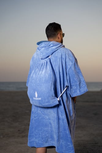 بونشو شاطئ مايكروفايبر سريعة الجفاف لون أزرق