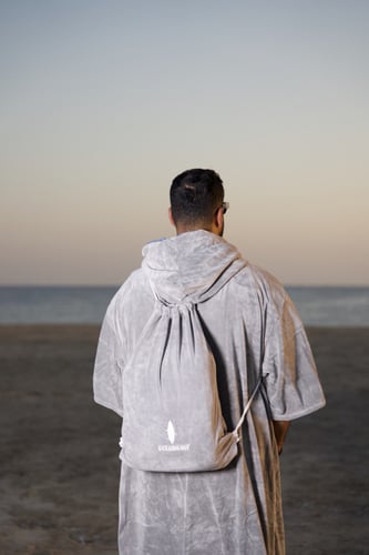 بونشو شاطئ مايكروفايبر ثقيلة رمادي