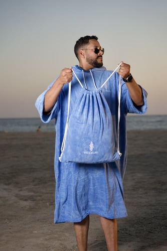 بونشو شاطئ مايكروفايبر سريعة الجفاف لون أزرق