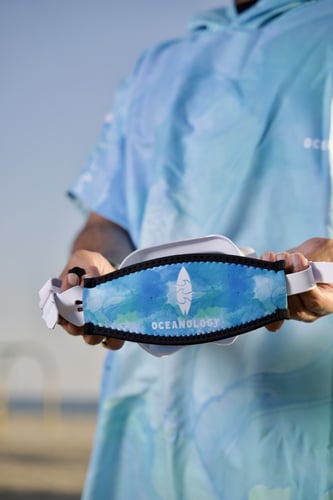 منشفة شاطئ ميكروفايبر سماوي