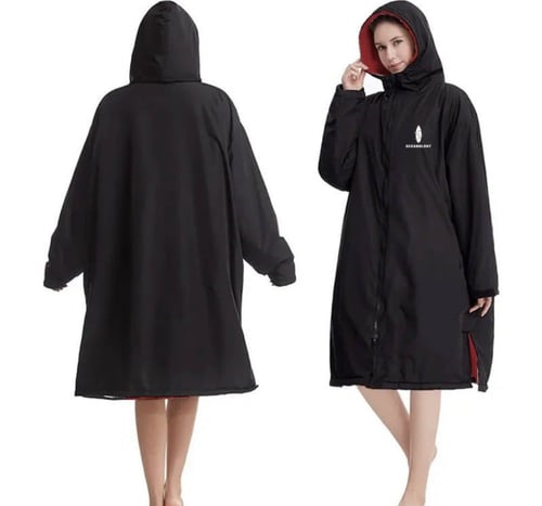 منشفة شاطئ شتوية احمر - M