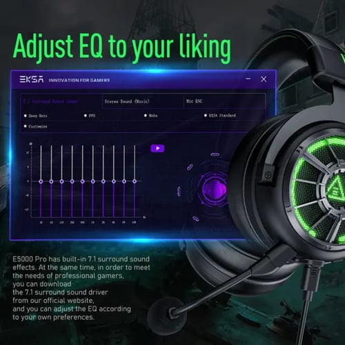 سماعة اكسا المحيطية 7.1 EKSA E5000 PRO